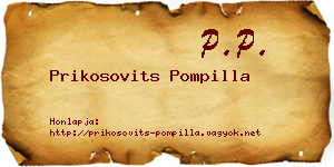 Prikosovits Pompilla névjegykártya